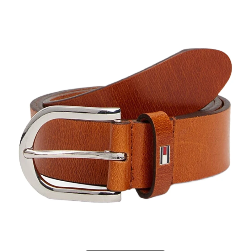 Tommy Hilfiger Danny Ceinture en cuir cognac Femme - 70 cm