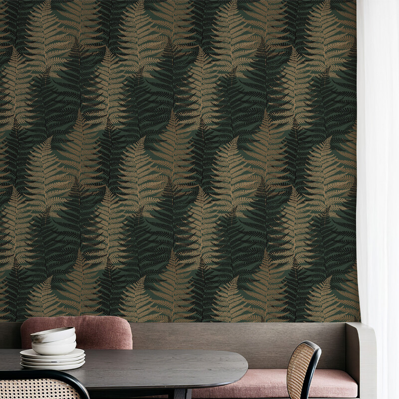 Fern Leaves Peel and Stick Wallpaper 44x305cm 1 Roll
