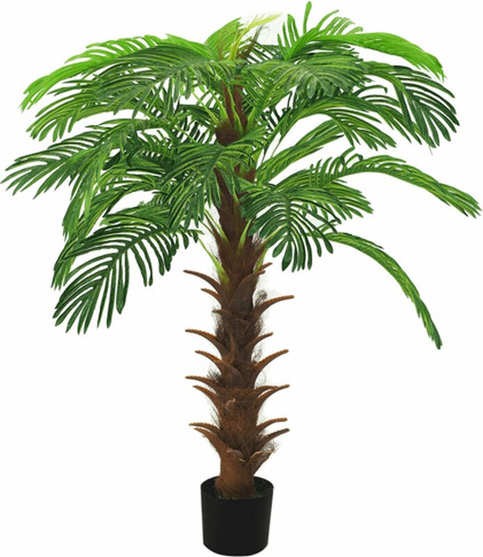 AORTA Kunstmatige Cycas Palmplant met Pot - 140 cm, Groen