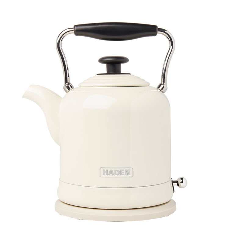 Highclere Retro Kettle, 1.5L, Fast-Boil, Coated Stainless Steel, Cream - 197238