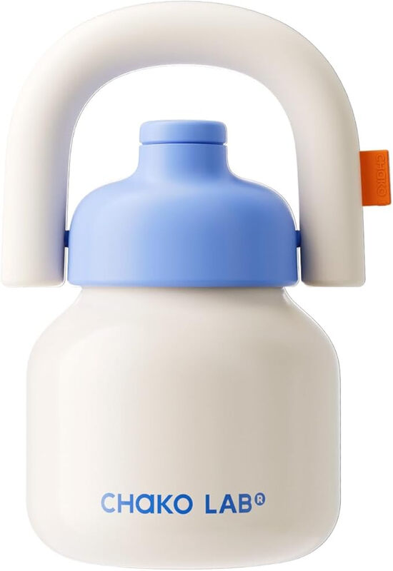 CHAKO LAB Water Bottle with Straw and Carry Handle | Wide Mouth vacuum insulated stai