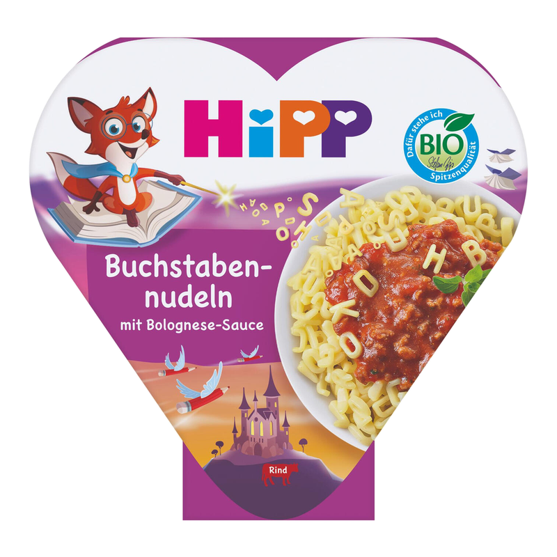 HiPP Kinderteller Nudel-ABC mit Bolognese-Sauce ab 1 Jahr 250 g