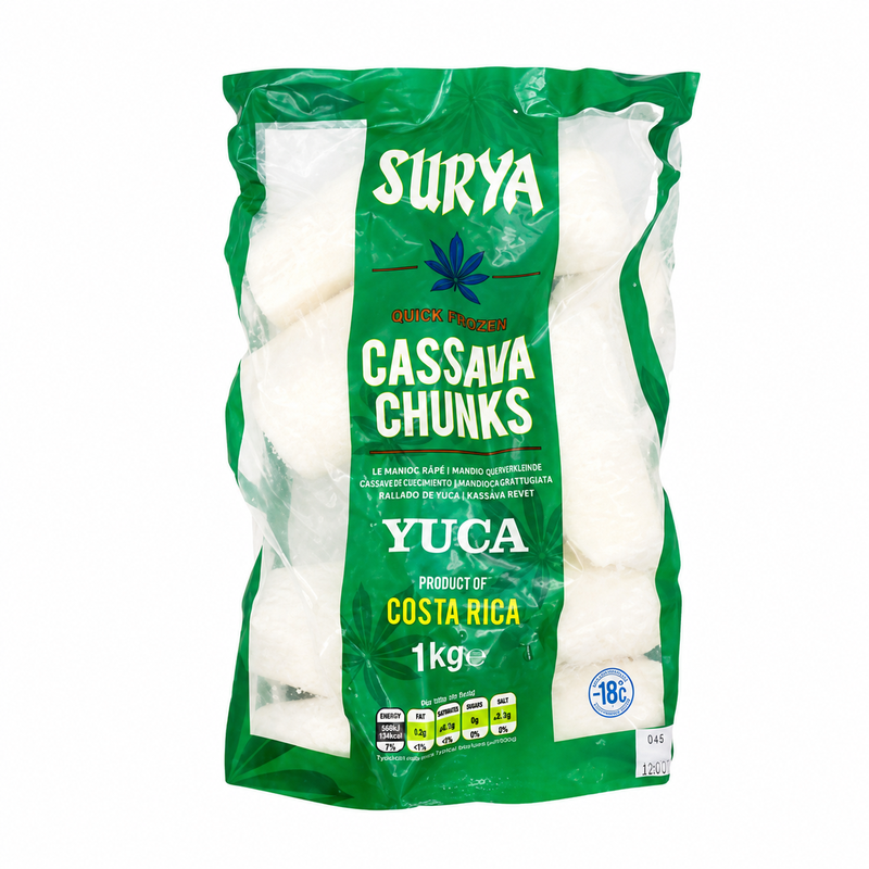 Surya Frozen Cassava Chunks 1kg