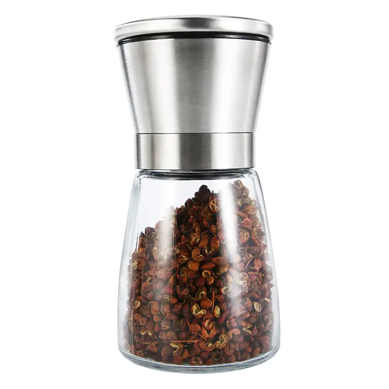 Grinder 304 Stainless Steel Pepper Manual Grinding Bottle Black Pepper Powder Sichuan
