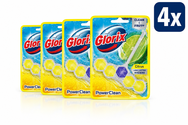 Glorix Citrus Power toiletblok 4 stuks