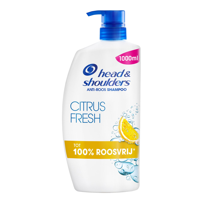 HEAD&SHOULDERS citrusfrisse antiroosshampoo - voor haar - 1000 ml - dagelijks gebruik