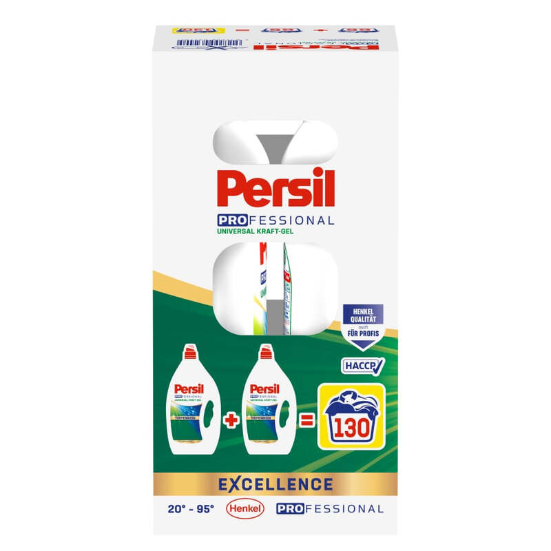 PERSIL Professional Power Gel 2x65 (130) WL Tiefenreinigung Plus 2er-Pack 2x2,925 l
