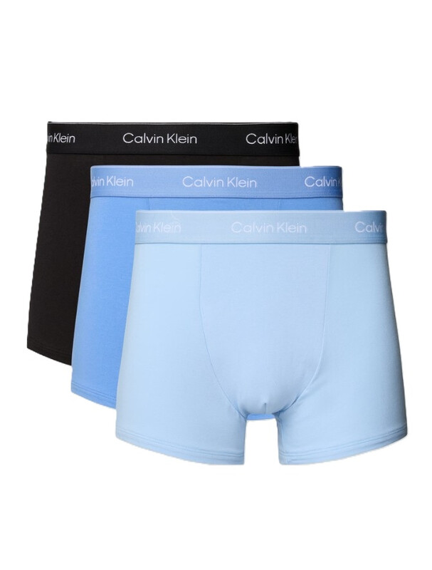 Calvin Klein 3-pack relaxed fit trunk zwart, blauw, lichtblauw heren