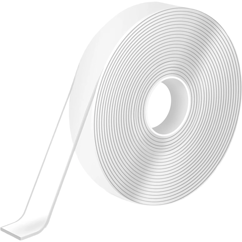 Nano gel-tape, 3 meter dubbelzijdige tape, zwaar gebruik, afwasbaar en herbruikbaar, verwijderbaar zonder restjes, sterke klevende montage-tape voor muren, foto's, tapijten, autoaccessoires, woondecoratie