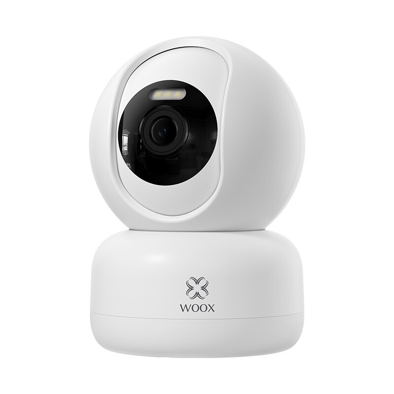 WOOX Slimme PTZ-camera, 2K HD-kwaliteit 3MP resolutie, 12 m nachtzichtbereik, 360° volledige dekking, tweerichtingscommunicatie