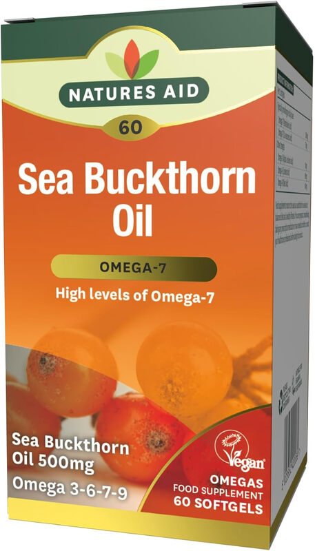 Natures Aid Sea Buckthorn Oil 500mg - 60 Softgels