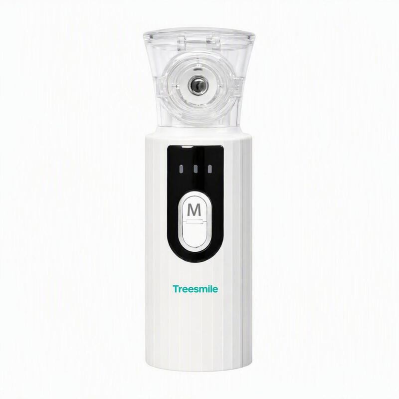 Treesmile JM-817 Mesh nevelizer, Handheld & stil, 8 ml medicinenzakje, Dubbele nevelstanden ≤25 dB, Zelfreinigend, Voor thuisgebruik volwassenen & kinderen