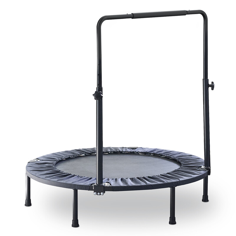 SPORTSOUL 40″ & 48″ opvouwbare mini fitness indoor oefen workout rebounder trampoline met handvat, voorgemonteerd, max. belasting 70 kg – 80 kg