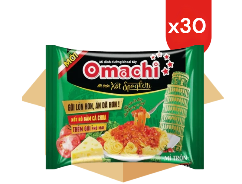 Omachi Instant-Kartoffelnudeln Spaghetti 30 x 91 g (1 Karton)