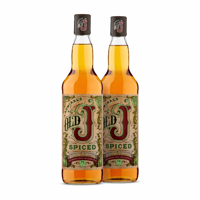 Pack of 2 - Admiral's Old J Spiced Rum 70cl 35%