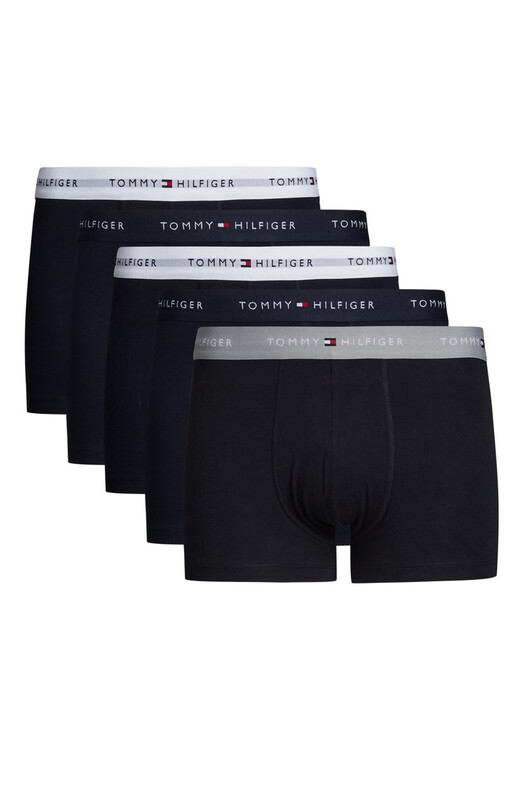 Tommy Hilfiger Herren Trunks 5er-Pack mehrfarbig: Langlebige Boxershorts im 5er-Set aus weicher Baumwolle für täglichen Komfort.