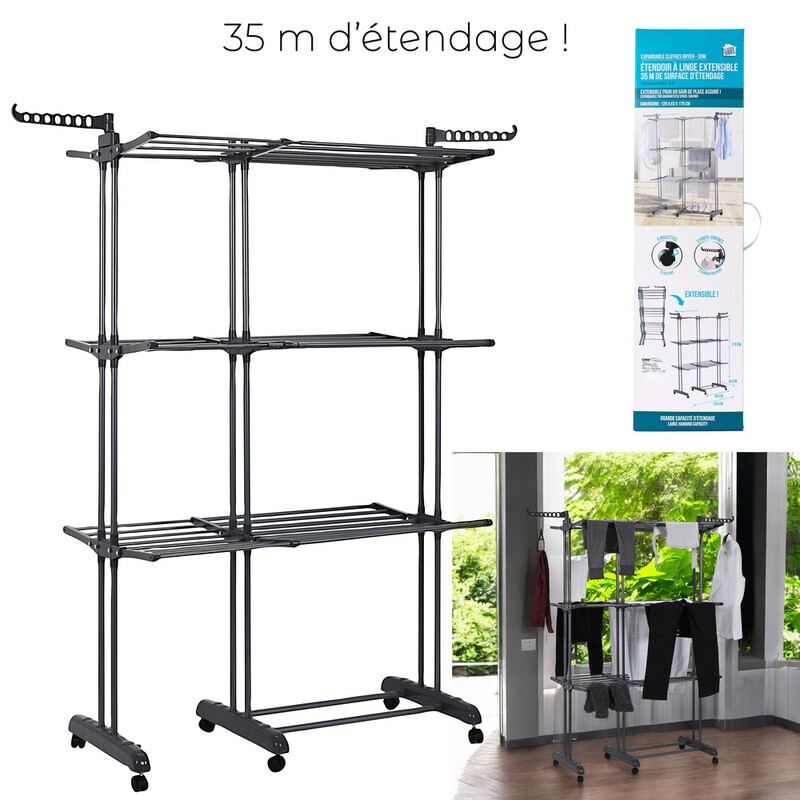 Etendoir Extensible et Pliable - vue 2