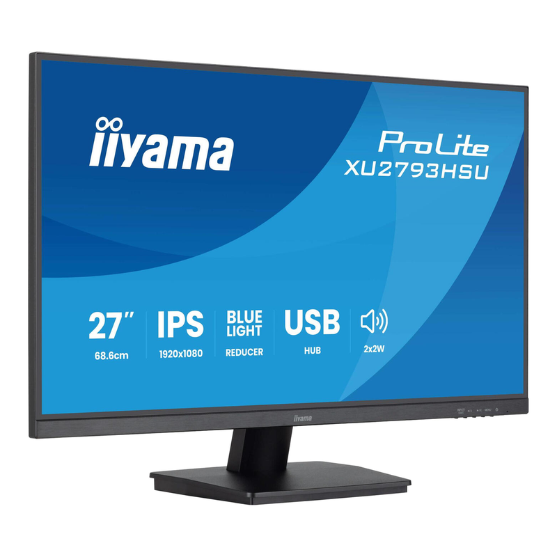 iiyama ProLite 27 inch monitor met IPS-paneel, USB-hub en verversingssnelheid van 100 Hz