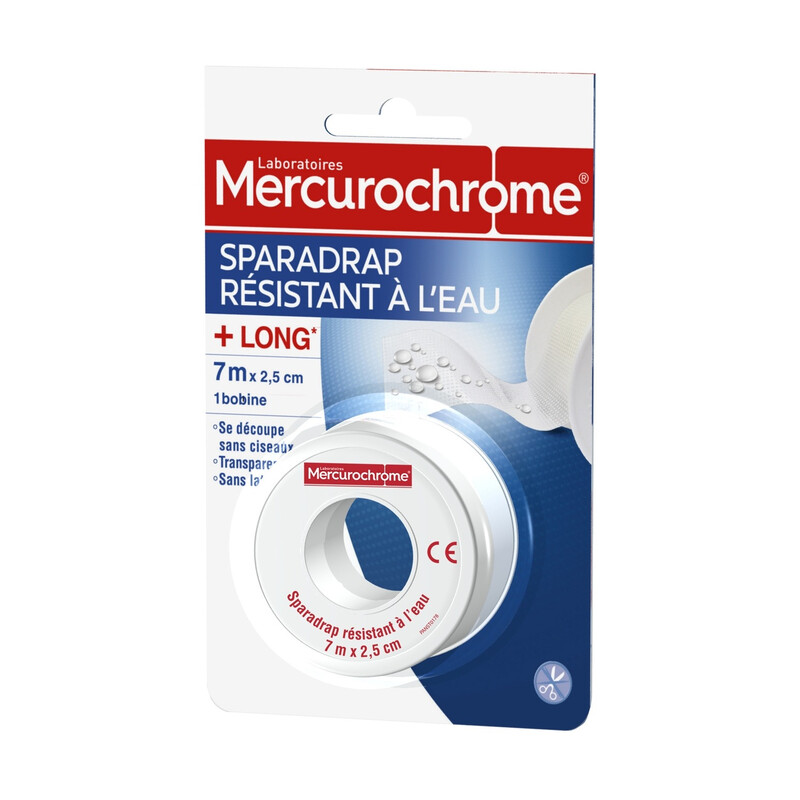 Sparadrap Résistant 7 X 2 5 Cm Mercurochrome La Bobine