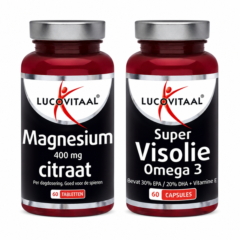 Lucovitaal Omega 3 Visolie & Magnesiumcitraat 400 mg Bundel