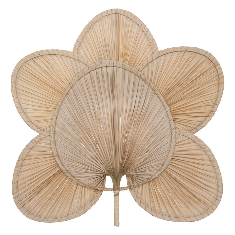 Atmosphera Selma Wandkunst - Bamboe en Palm, 70 x 70 cm, Beige
