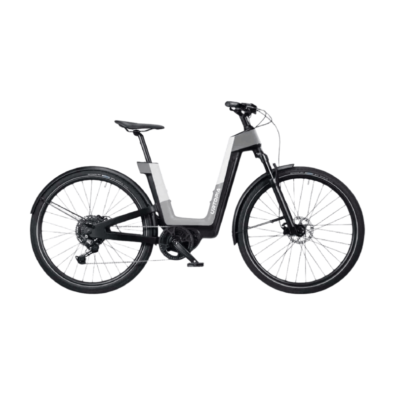 UTOPIA Fusion – Smart Carbon E-Bike mit Sprachsteuerung (Elegantes Grau)