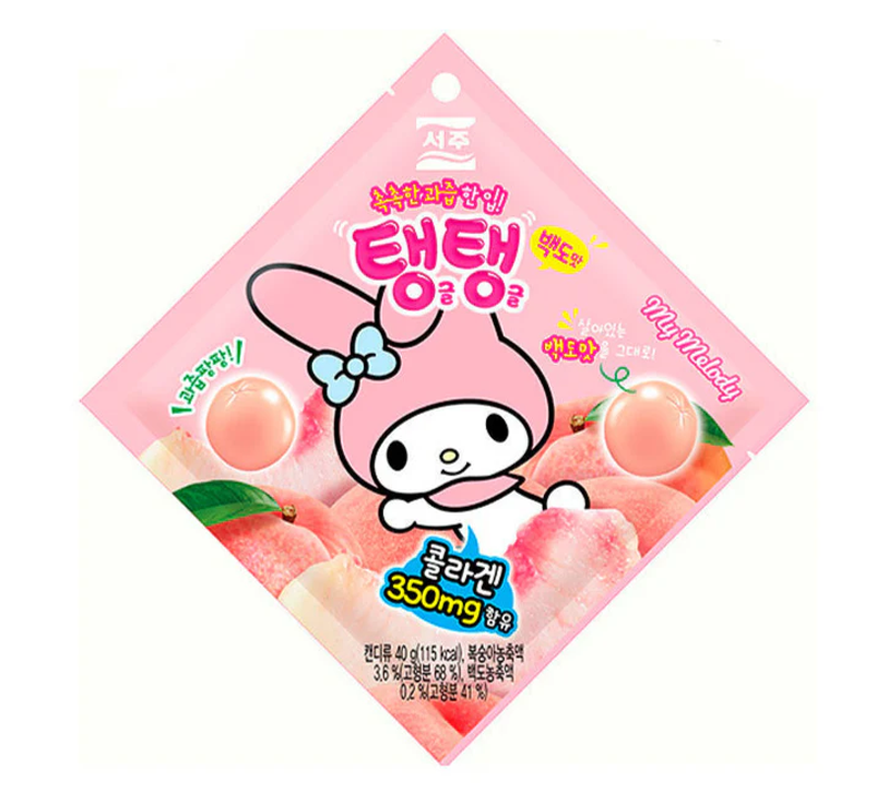 SEOJU Sanrio Tang Tang Perzik Snoep 40 g