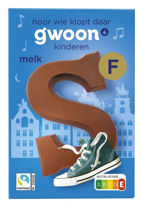 G'woon Lettre en chocolat au lait 135 g