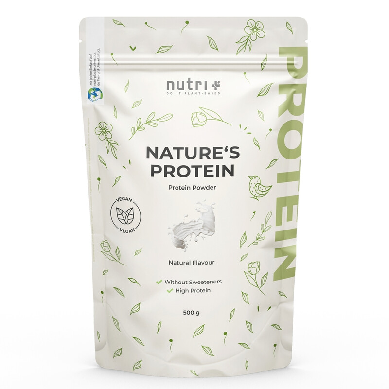 Nutri+ Nature´s Proteinpulver Vegan 500 g Natur