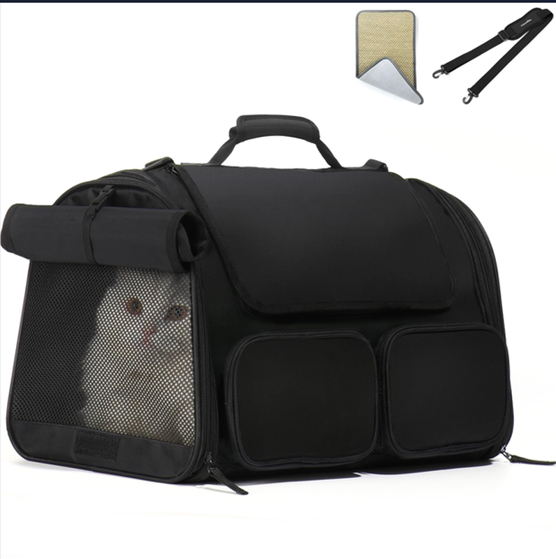 Single Shoulder Pet Travel Bag (Black)