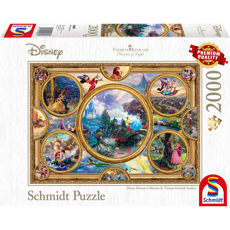 Schmidt Spiele Erwachsenenpuzzle: Disney Dreams Collection von Thomas Kinkade Studios, 2000 Teile - Ein Kunstwerk für Puzzlefans ab 14 …