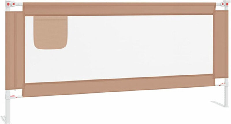 VidaXL Peuterbedhekje - 200 x 25 cm, taupe