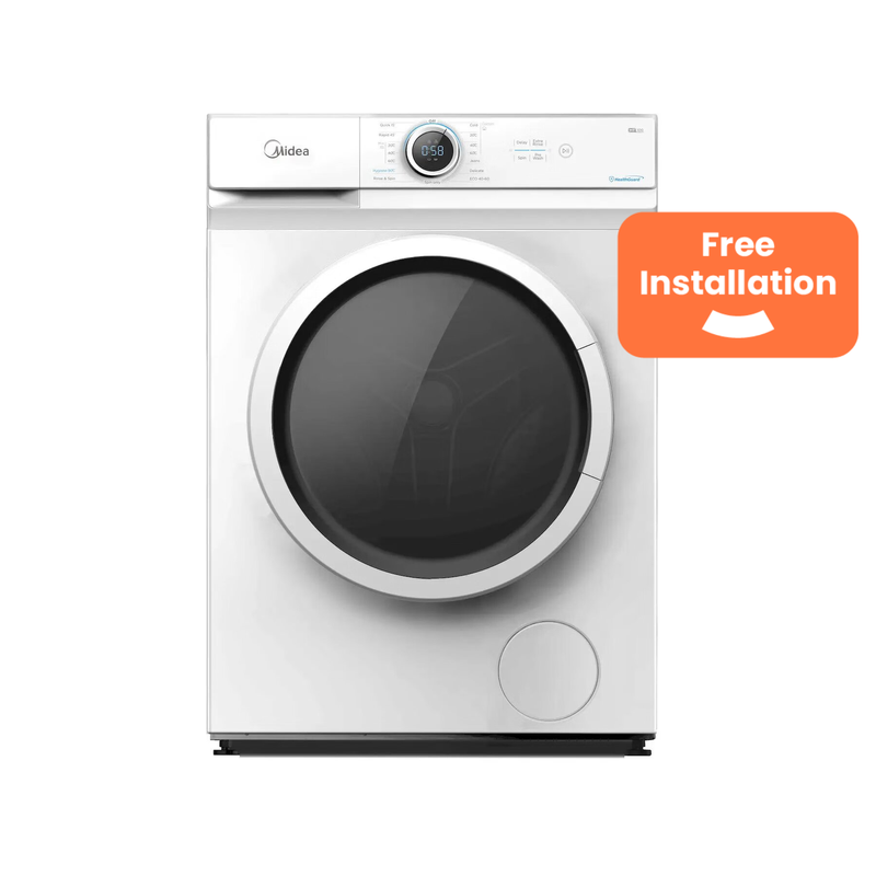 [Free Install] Midea MF100W70 7kg 1200rpm Freestanding Washing Machine - White - D Ra