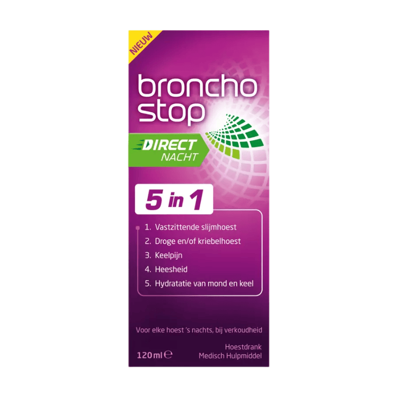 Bronchostop Direct Nacht Hoest 5-in-1 120 ML