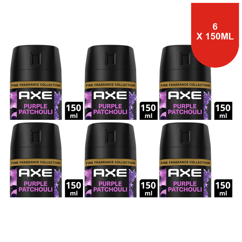 AXE Déodorant Spray - Patchouli Violet 150 ml (Lot de 6)