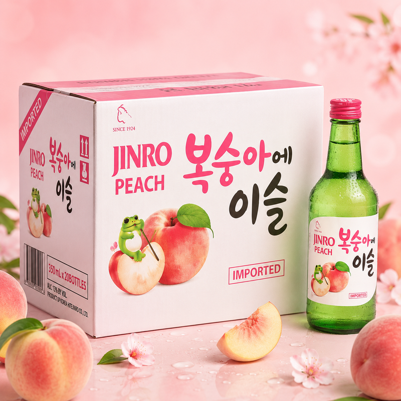 Jinro Chamisul Soju Pêche 20 x 350 ml