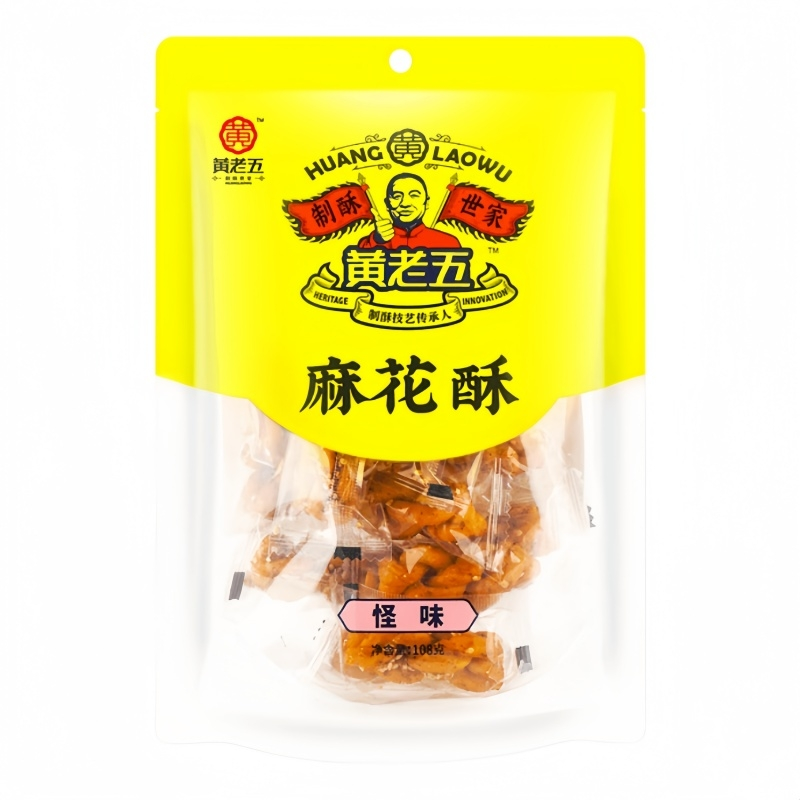 Huang Lao Wu Mahua Knusprig Seltsamer Geschmack Mit Zucker 108g
