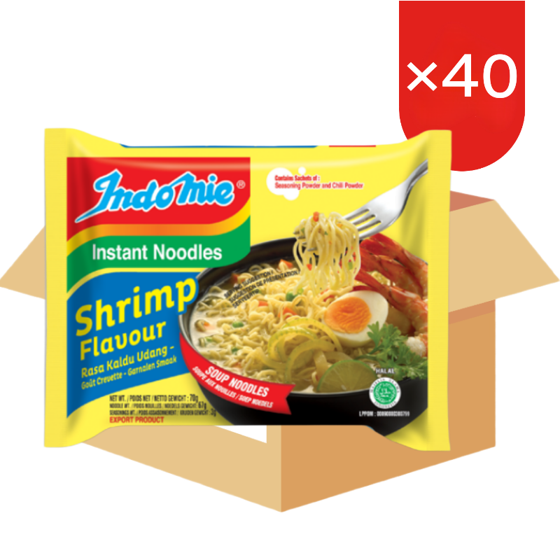 Indomie instantnoedels garnalen 8x5x70 g (EU) 1 doos