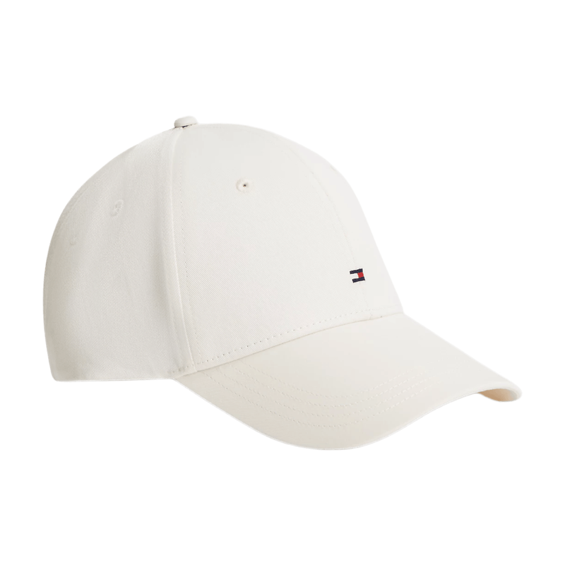 Tommy Hilfiger Flag Embroidery Baseball Cap - Ivory Petal