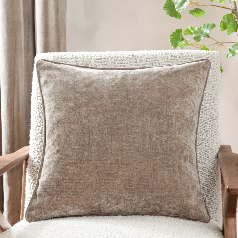 Cushion Heavy Chenille Square Greige 50x50cm