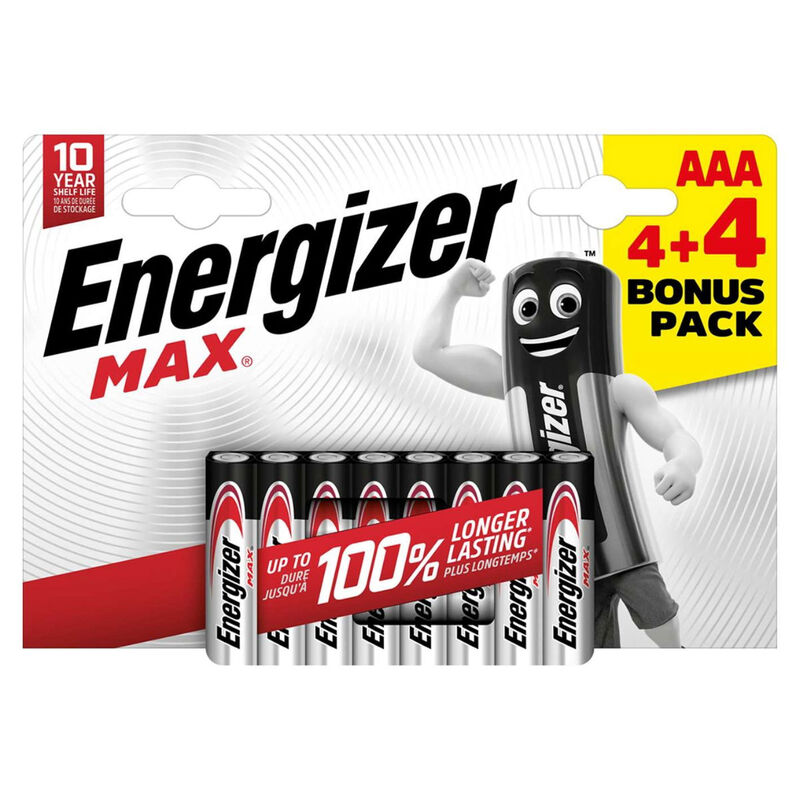 AAA Max Alkaline - Pack of 4+4