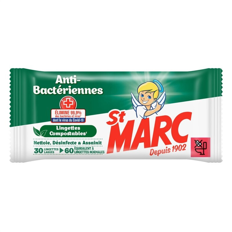 St Marc Lingettes Antibactériennes Usages Lot de