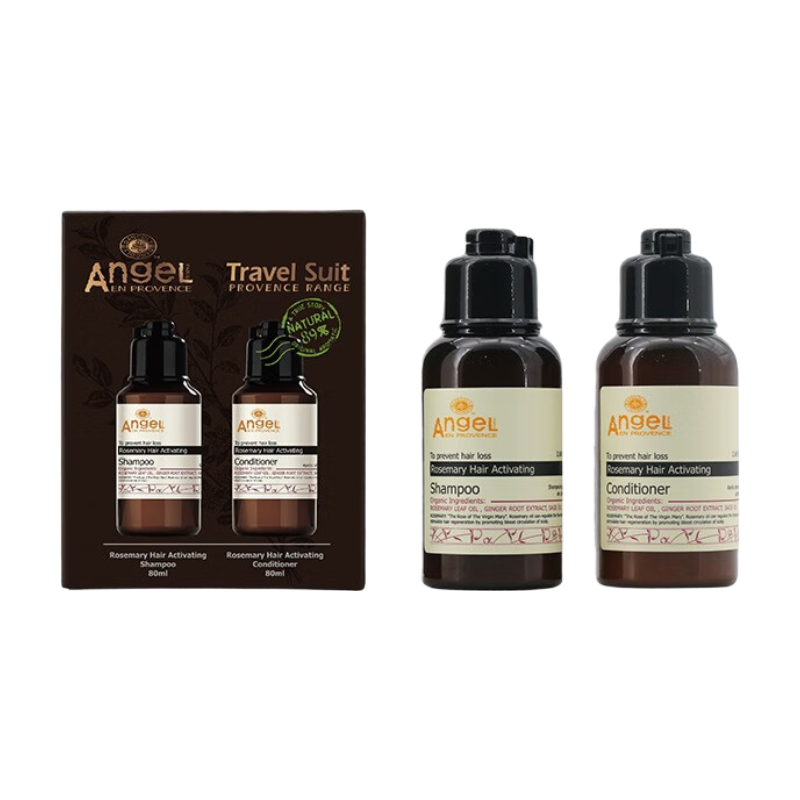 Dancoly Rosmarin Haarpflege-Reiseset 80ml×2 (Shampoo + Conditioner)