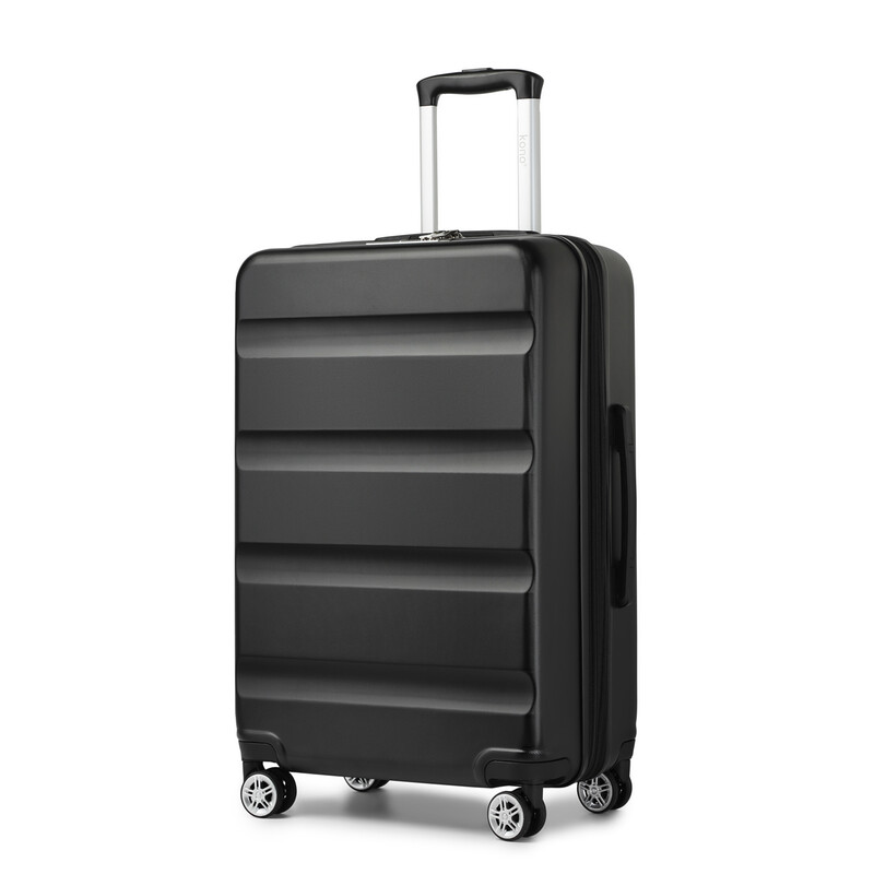 KONO 24 Zoll Erweiterbarer ABS+PC Hartschalen-Mittelkoffer mit TSA-Schloss und leisen Spinner-Rollen, Leichtes Aufgabegepäck für …