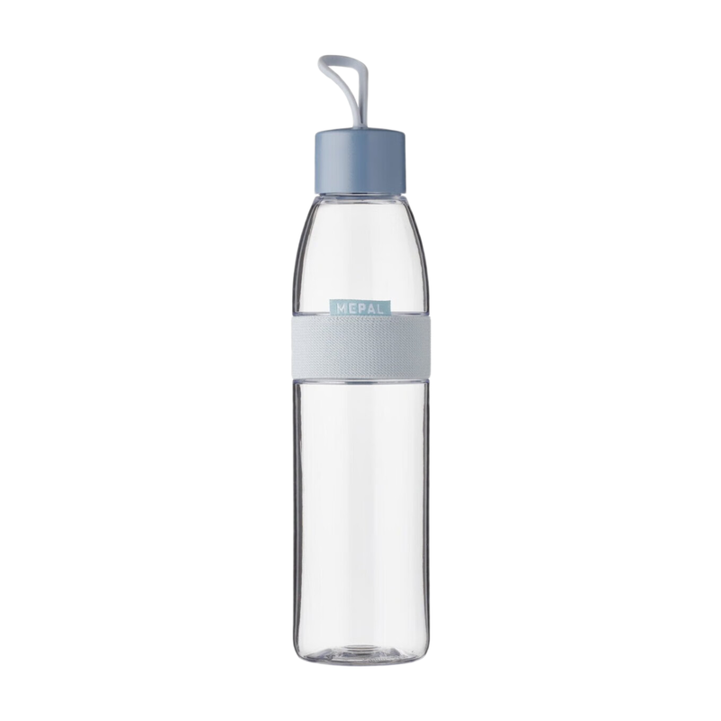 Mepal - Wasserflasche Ellipse, Wiederverwendbar, Auslaufsicher, Für Kohlensäurehaltige Getränke Geeignet, Bpa-frei, 700 Ml, Nordic Blue
