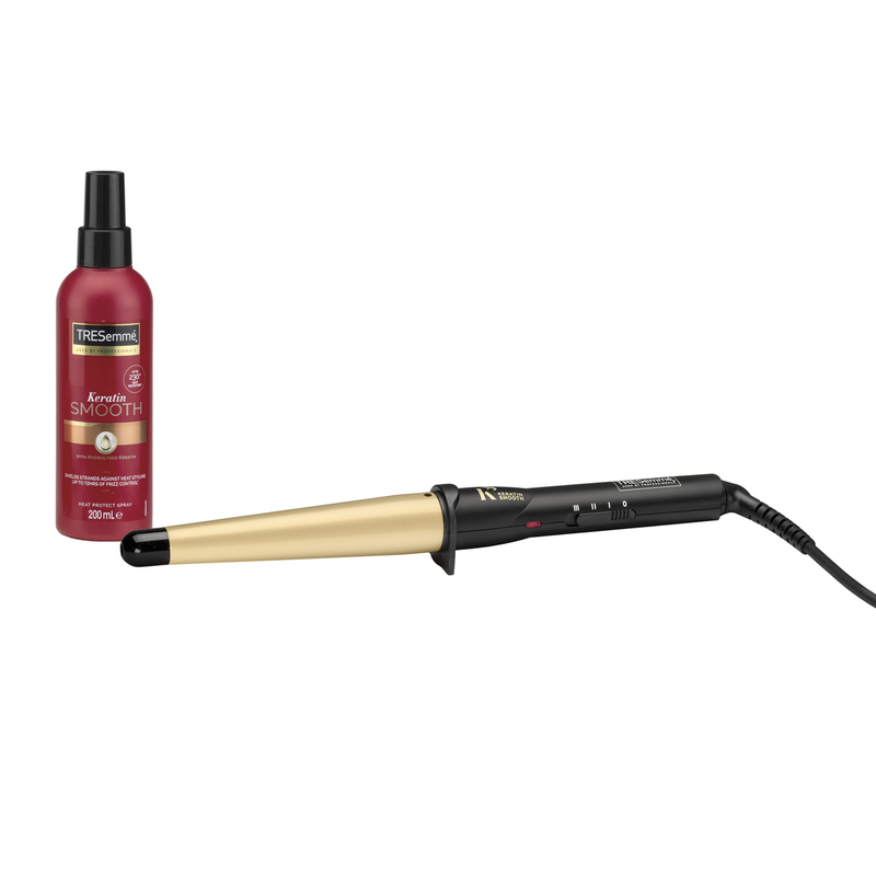 Keratin Smooth Salon Shine Waving Wand, 5 Digital Settings, Max 200 degrees Celsius,
