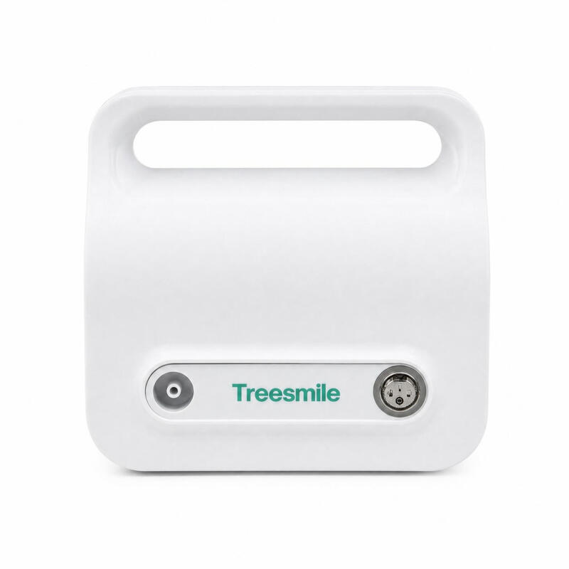 Treesmile AR01 medische AC-compressor vernevelaar, wit, thuisgebruik, fijne nevel, 3 nevelniveaus, ingebouwde handgreep, voor senioren & kinderen
