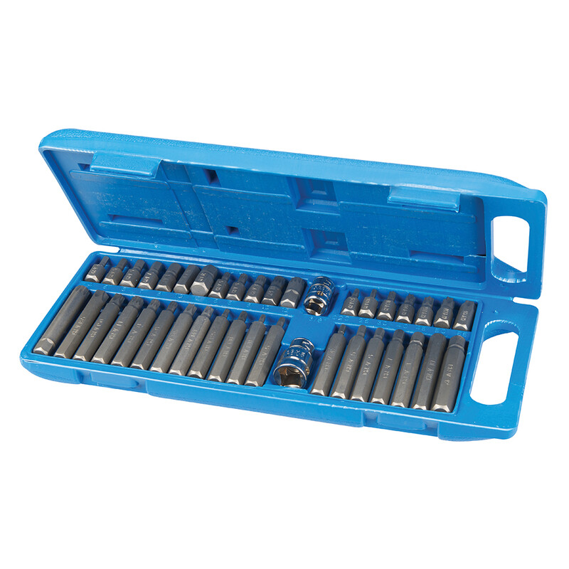 Hex, T20 - T55 & Spline Bit Set 40pce