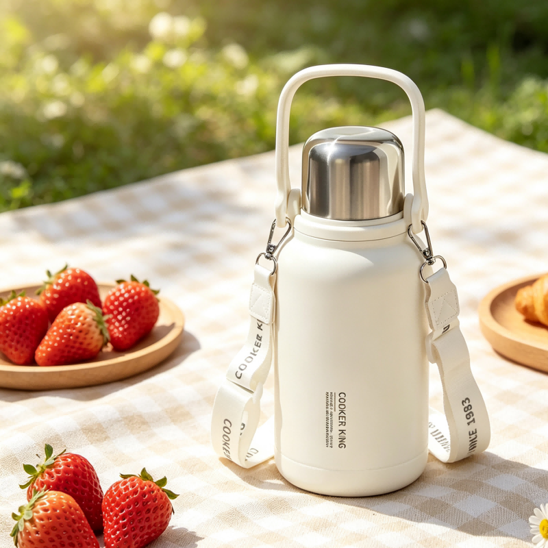 Winter Sunshine Collection Tragbare Thermoskanne 1,2 l – Warmweiß
