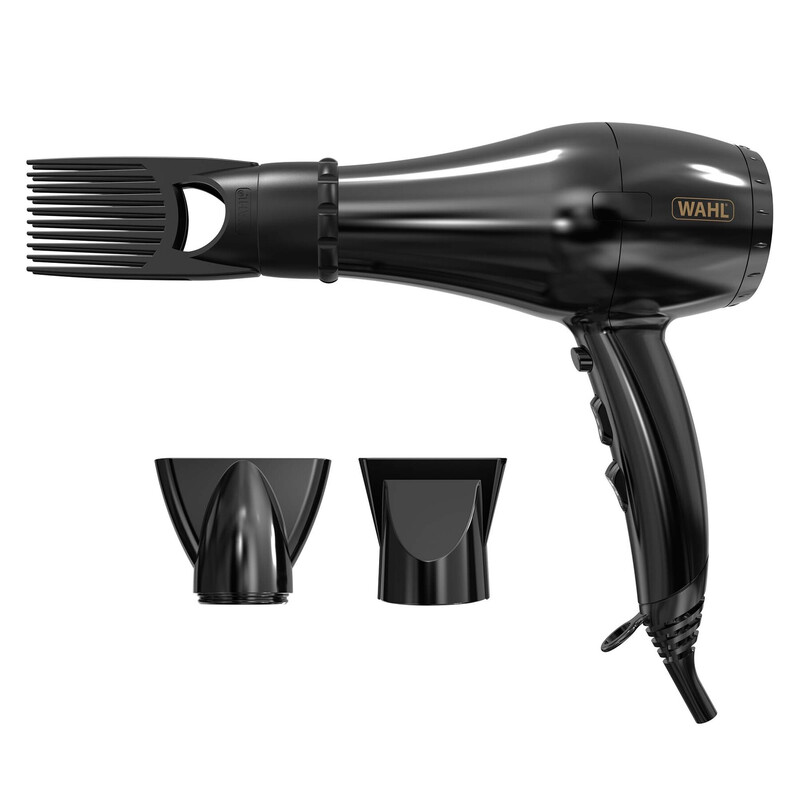 PowerPik 3000 Hair Dryer, 1800W Ionic, Afro Hairdryer, Styling Pik Attachment, ZY137,